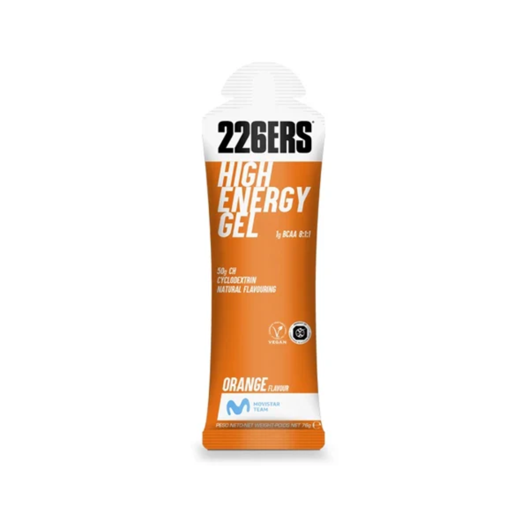 226ERS HIGH ENERGY GEL 76g - Energy Gel BCAA&#39;S Orange