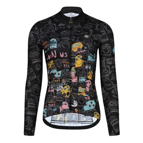 Monton Monster Party Black Thermal Jersey Women Monton Monster Party Black Thermal Jersey Women