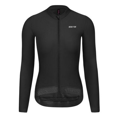 Monton RinRui Fleece Thermal Jersey Black Women Monton RinRui Fleece Thermal Jersey Black Women