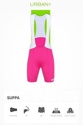 Monton SUUPAA Bib-shorts Pink Women