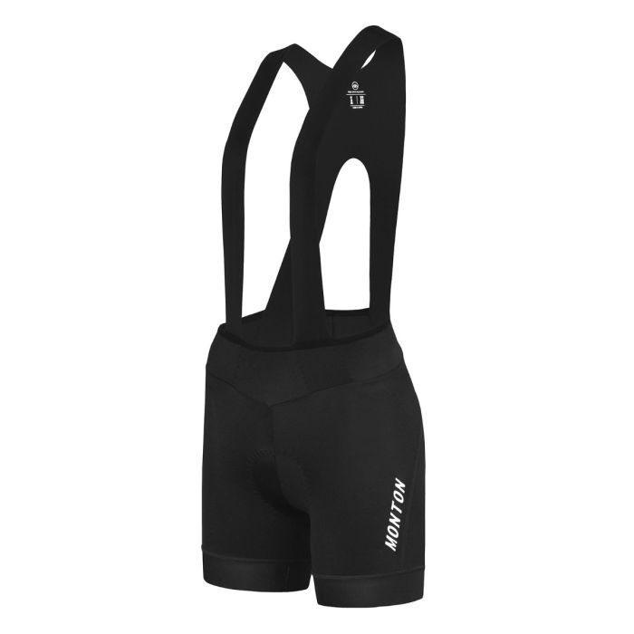 Monton Seiki short Bib-shorts Black Women Monton Seiki short Bib-shorts Black Women
