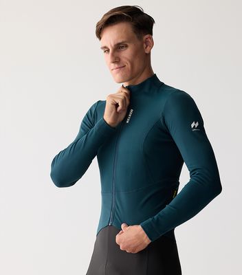 Monton Majin Blue Thermal Fleece Jersey Men