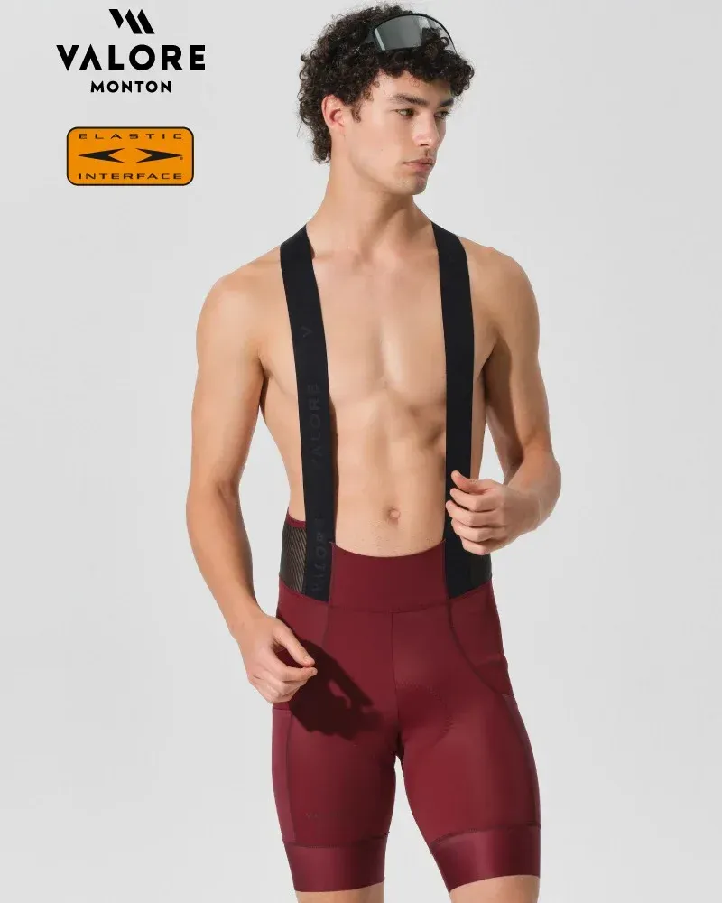 Monton VALORE VERSA Bib-shorts maroon Men Monton VALORE VERSA Bib-shorts maroon Men