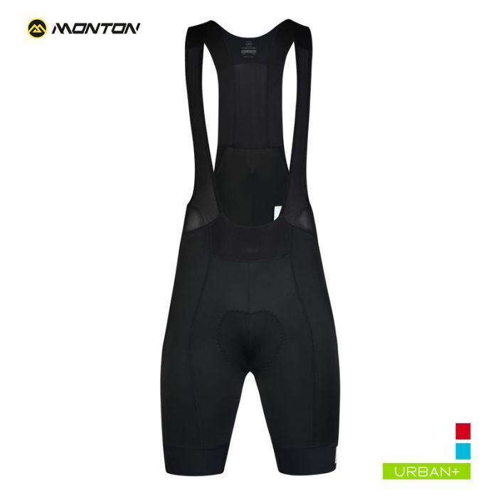 Monton URBAN SUUPAA Bib-shorts Black Men Monton URBAN SUUPAA Bib-shorts Black Men