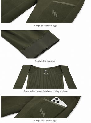 Monton Thermal Moto Winter Bib-tights Men Olive green