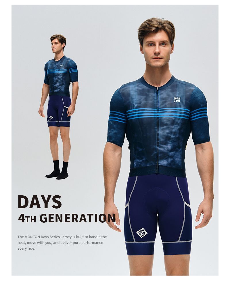 Monton Days Jersey Blue Men Monton Days Jersey Blue Men