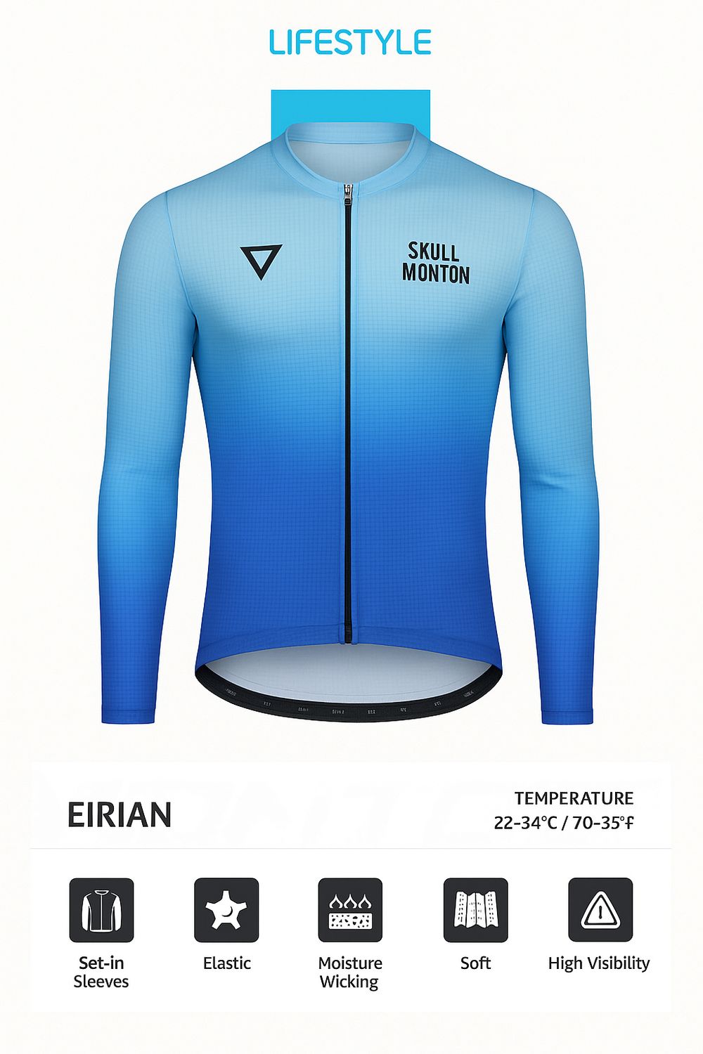 Monton LIFESTYLE (Comfort fit) WATER Summer Long Sleeve Jersey Men