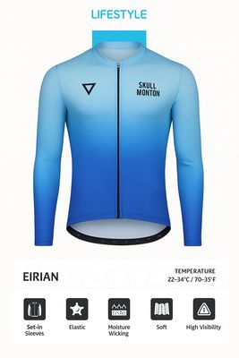 Monton LIFESTYLE (Comfort fit) WATER Summer Long Sleeve Jersey Men Monton LIFESTYLE (Comfort fit) WATER Summer Long Sleeve Jersey Men