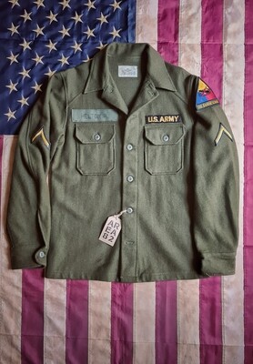 US Army wool shirt OG108 - Dated 1968
