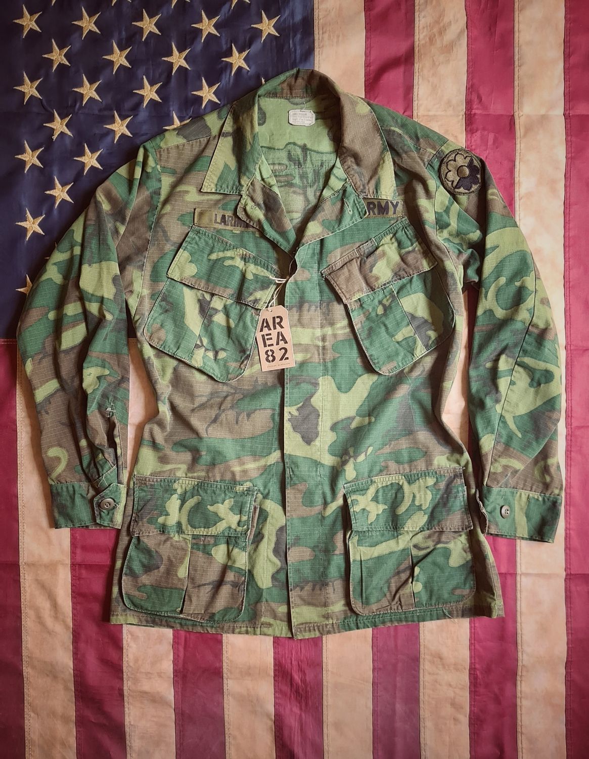 US Army Jungle Jacket ERDL - Dated 1968