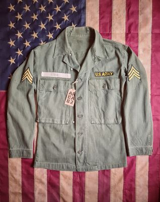 US Army WW2 P-43 HBT Fatigue shirt
