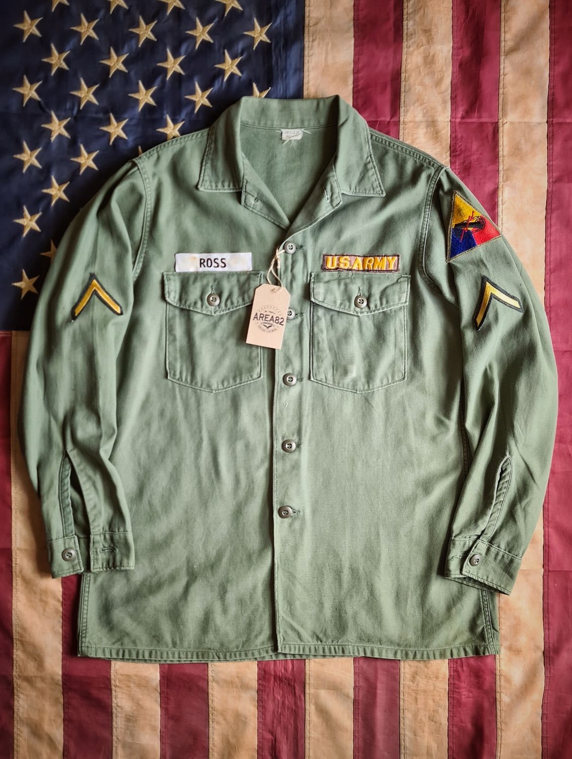 US Army shirt OG107 - 2series Dated 1969