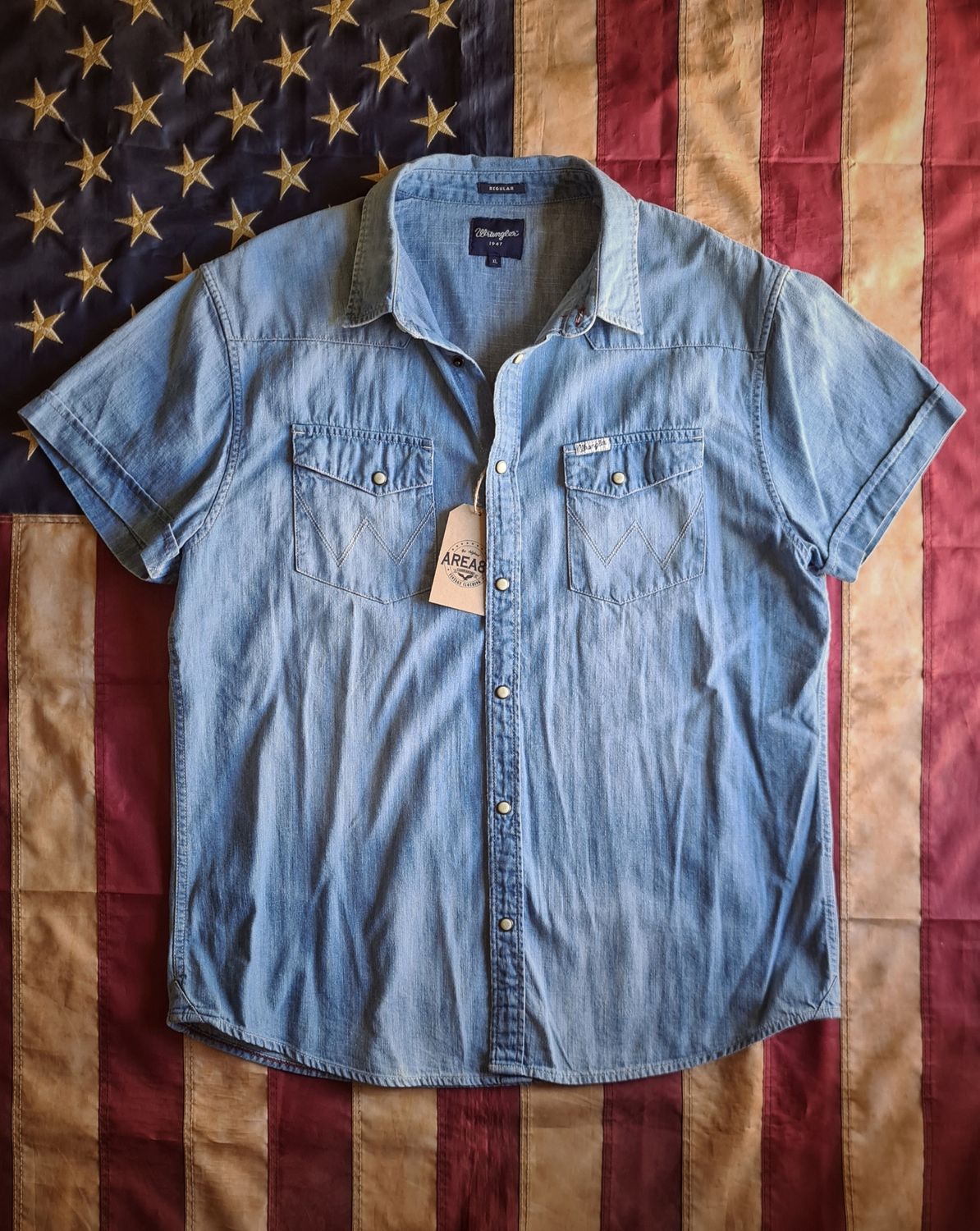 Wrangler denim shirt-short sleeves