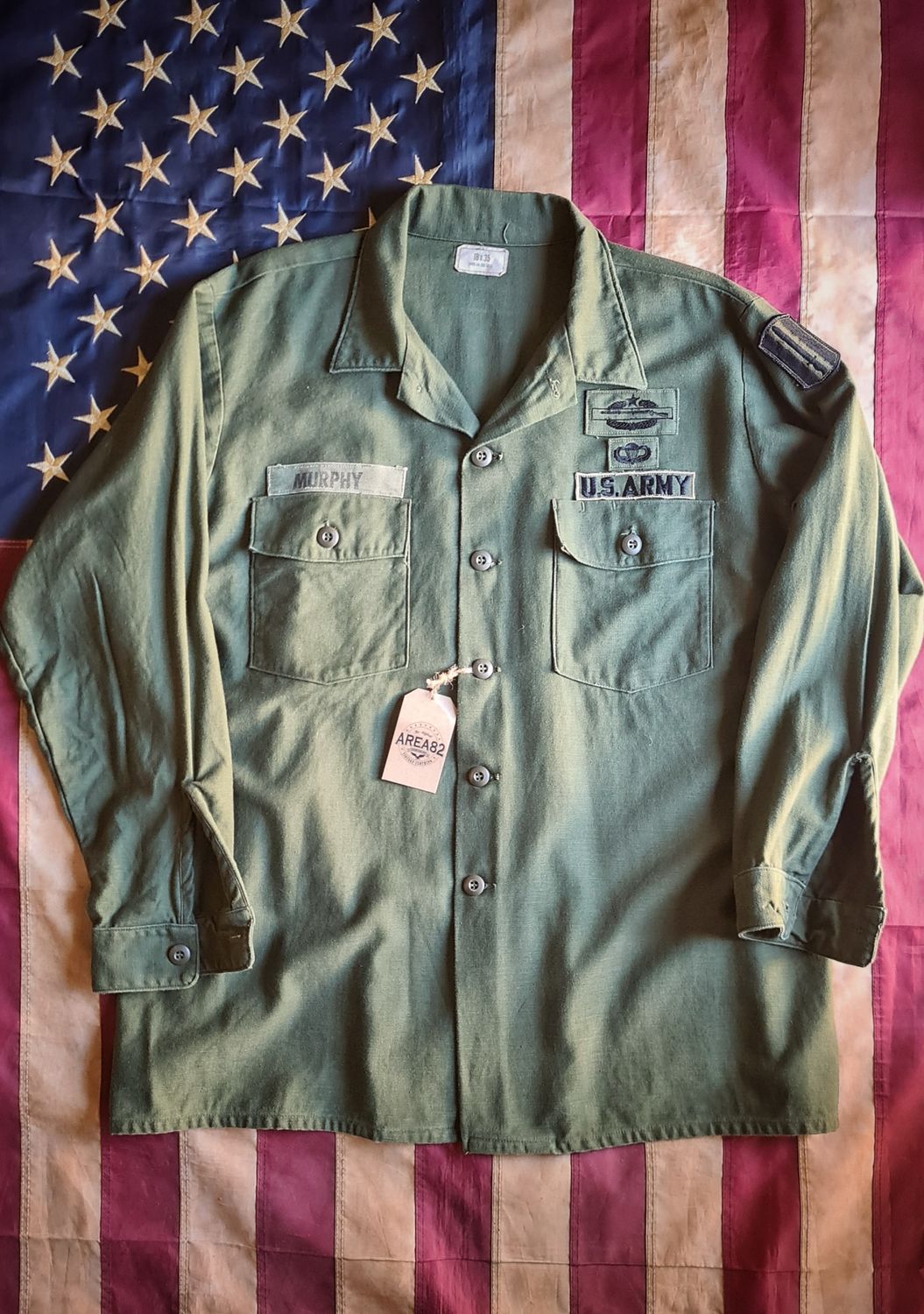 US Army shirt OG107 - Dated 1976
