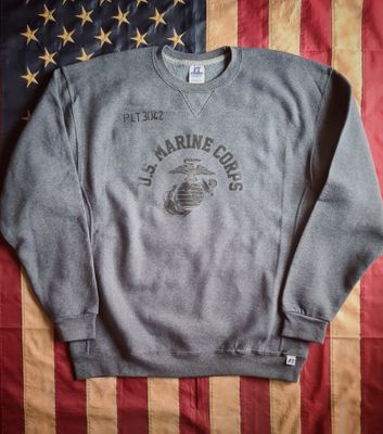 Felpa Vintage Russell Athletic "U.S. Marine Corps" – USMC Training Sweatshirt