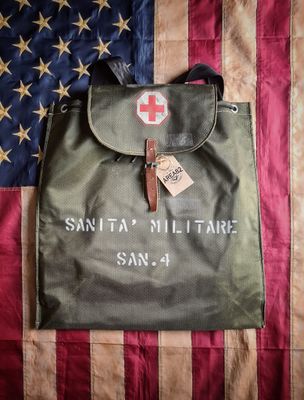 ​Zaino Militare Vintage "Sanità Militare" – Originale Esercito Italiano