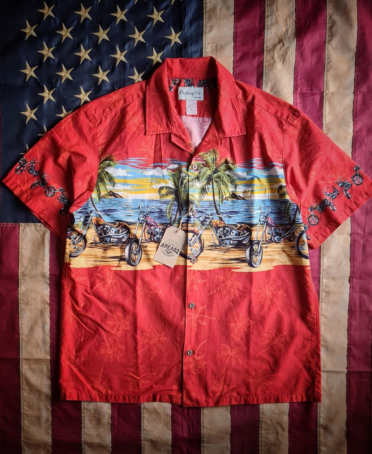 Hawaiian shirt Biker Paradise edition