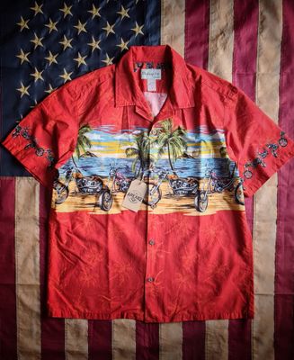 Hawaiian shirt Biker Paradise edition