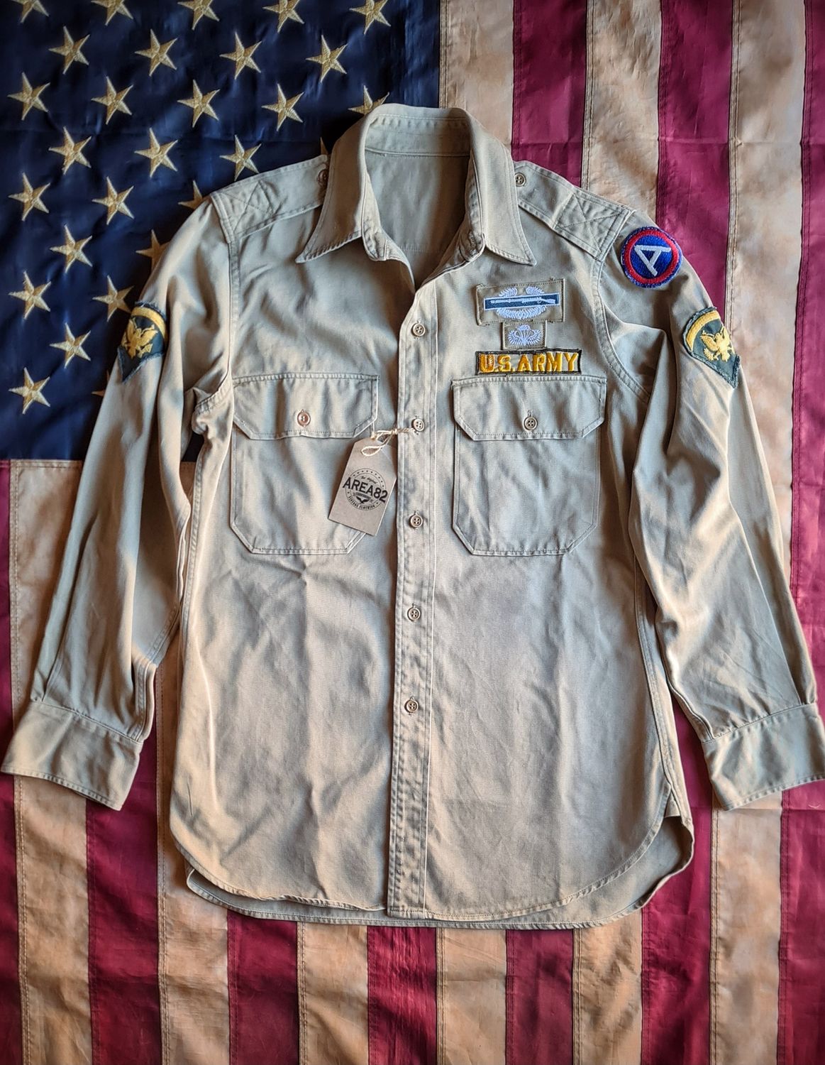 US Army shirt Khaki  - Third Army