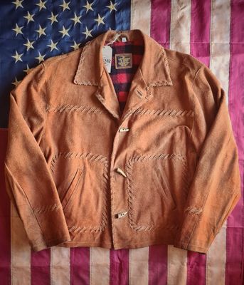 Giacca Western style in Suede