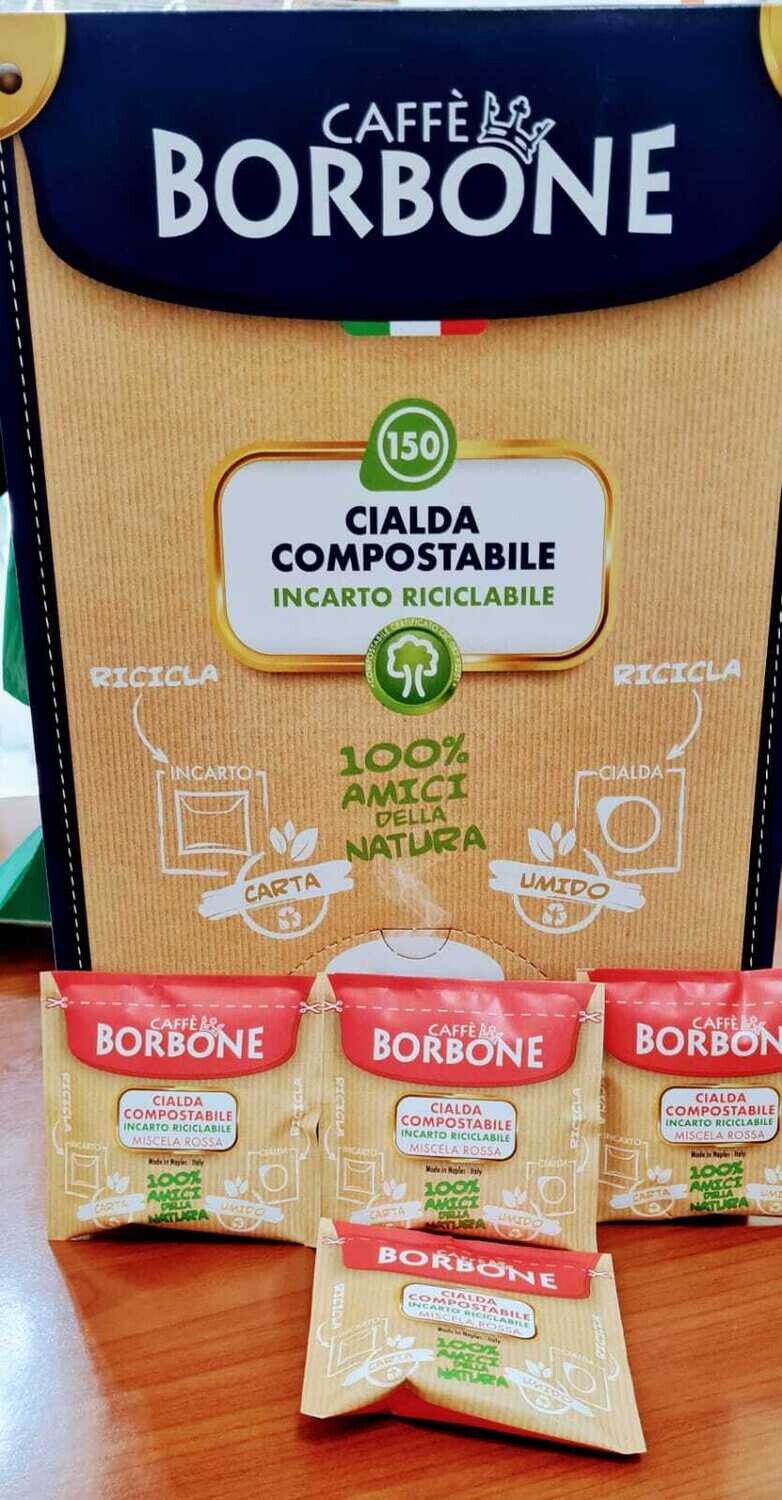 CAFFÈ BORBONE CIALDE COMPOSTABILI MISCELA ROSSA PZ.300
