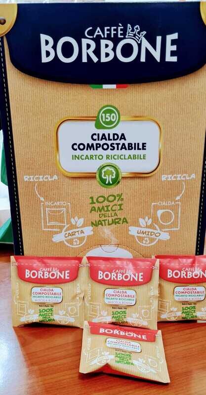 CAFFÈ BORBONE CIALDE COMPOSTABILI MISCELA ROSSA PZ.300