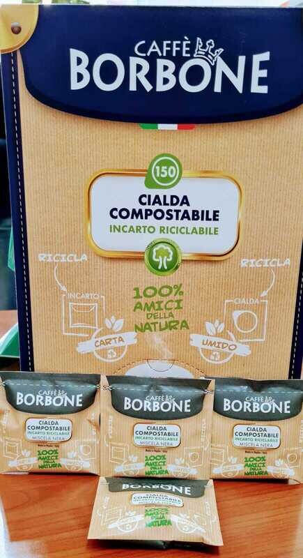 CAFFÈ BORBONE CIALDE COMPOSTABILI MISCELA NERA PZ 300