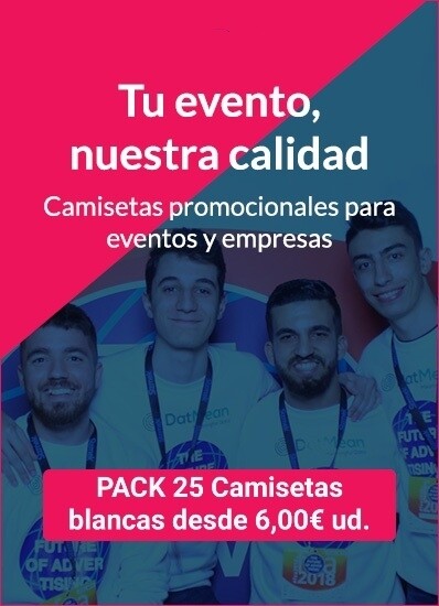 PACK 25 CAMISETAS BLANCAS PERSONALIZADAS BARATAS