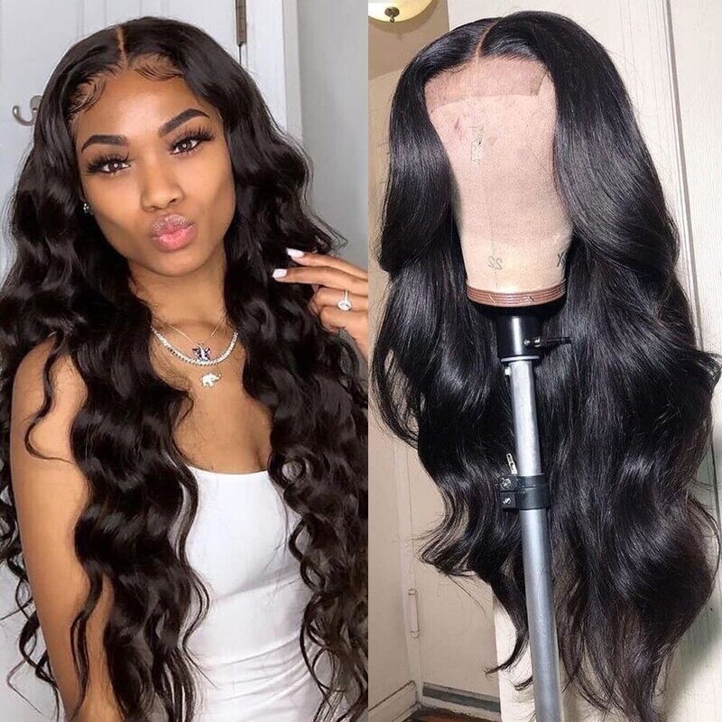 Cranberry Hair 4X4 Lace Closure Body Wave Wig Remy Brazilian