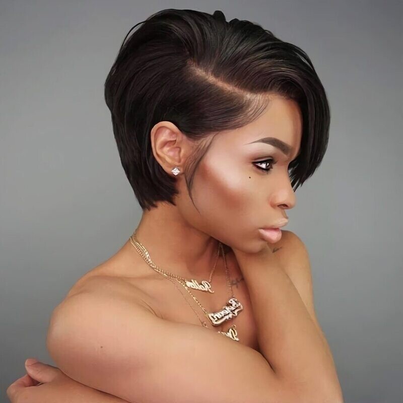 Sogreat Pixie Cut Wig Human Hair Short Straight Bob Wig For Women