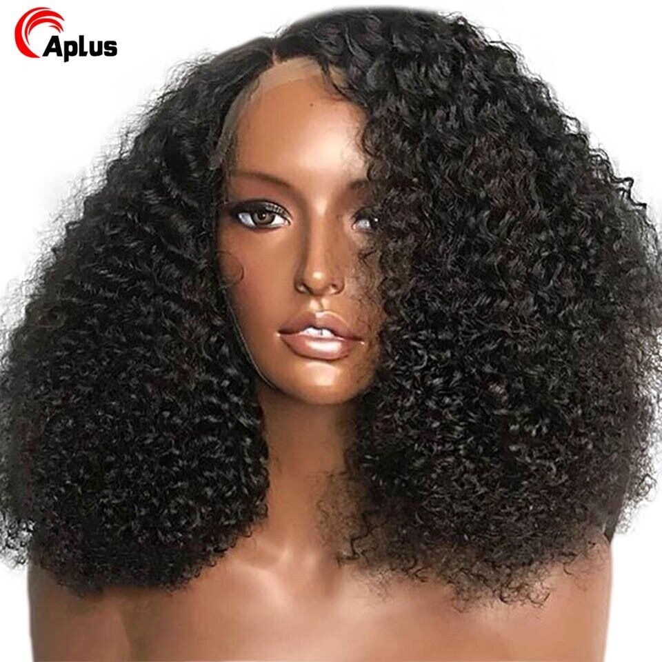 Mongolian Kinky Curly Wig Short Afro Kinky Curly Human Hair