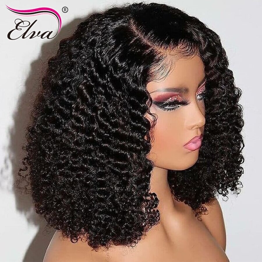 Human Hair Bob Lace Front Wig Short 13x6 Deep Part Brazilian