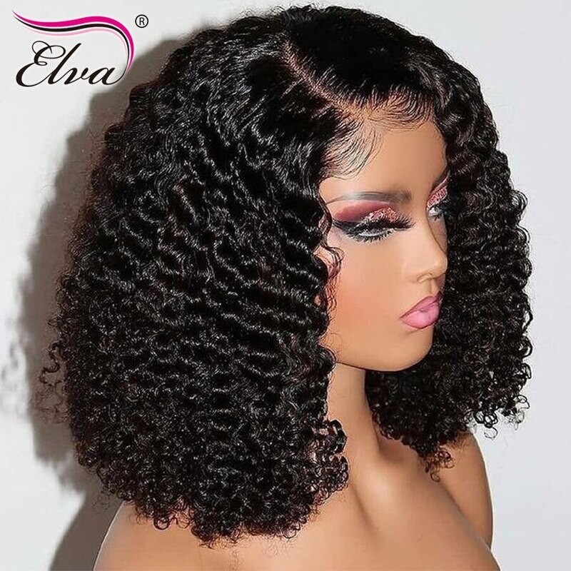 Human Hair Bob Lace Front Wig Short 13x6 Deep Part Brazilian