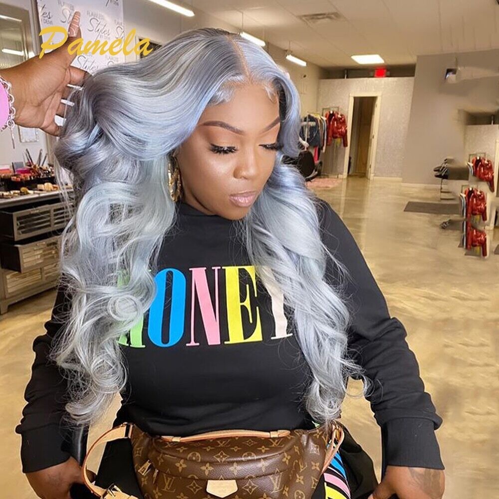HD Transparent Lace Wig For Black Women Frontal Human