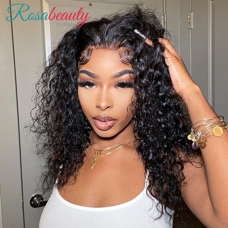 ali expres Rosabeauty Deep Curly Lace Front Human Hair 13x4 Lace