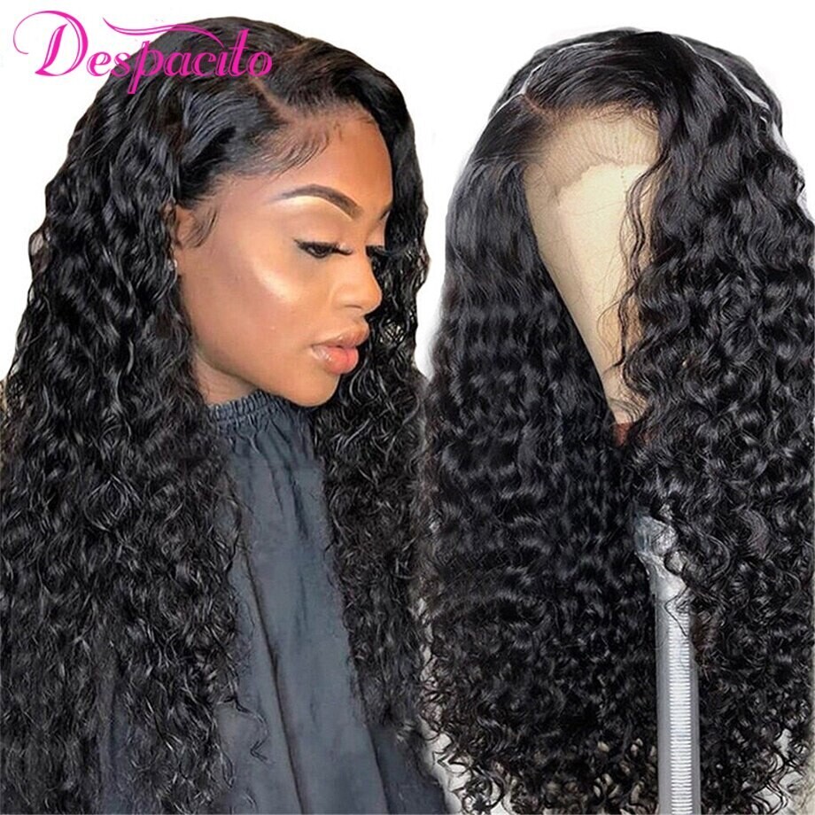 Deep Wave 13x4 Lace Front Human Hair Wigs For Black Women HD
