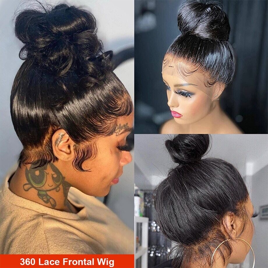 360 Full Lace Wig Human Hair Pre Plucked 4x4 Lace Closure 13x4