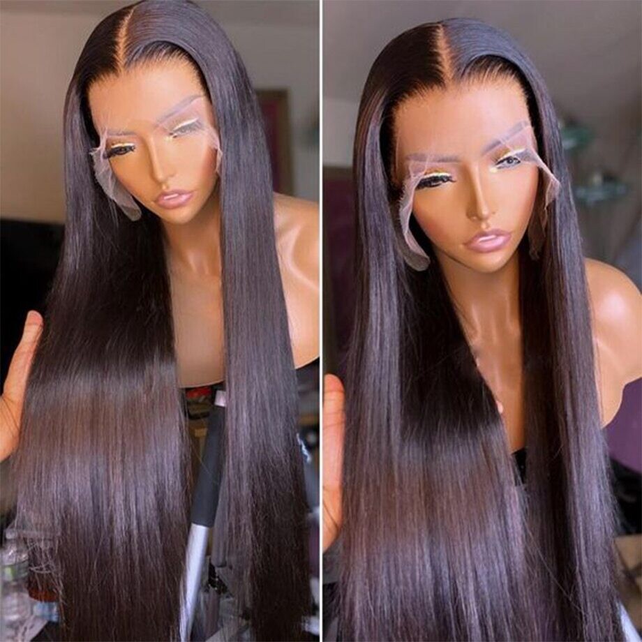 13x4 13x6 Straight Lace Frontal Human Hair Wigs Sale Brazilian