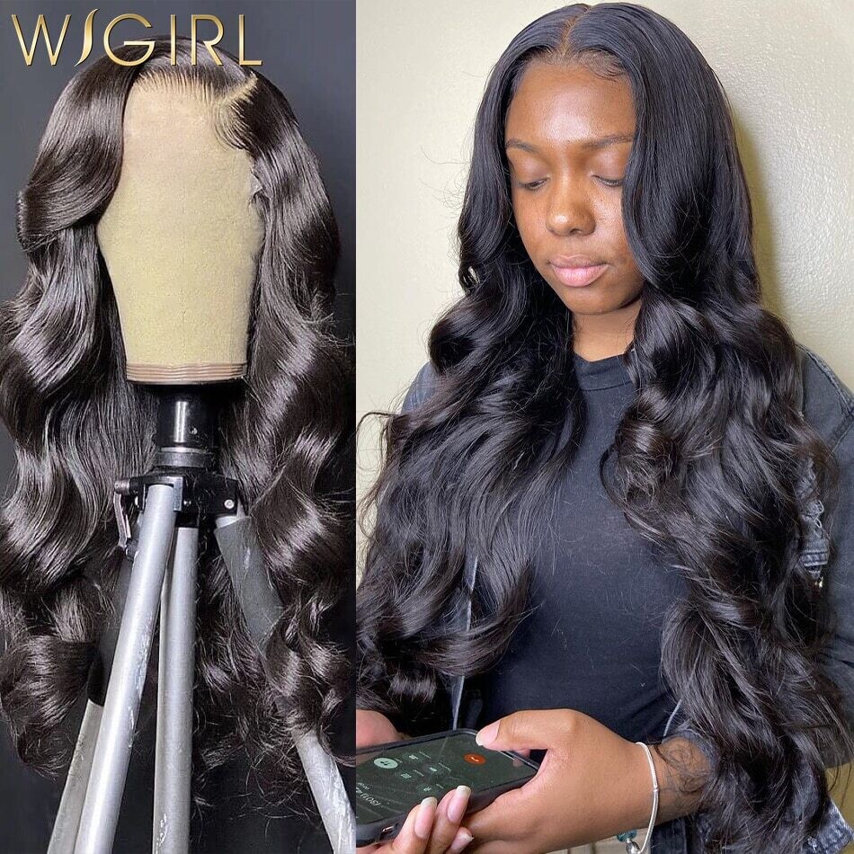 13x6 Transparent Body Wave Lace Wig Human Hair Brazilian 30 40