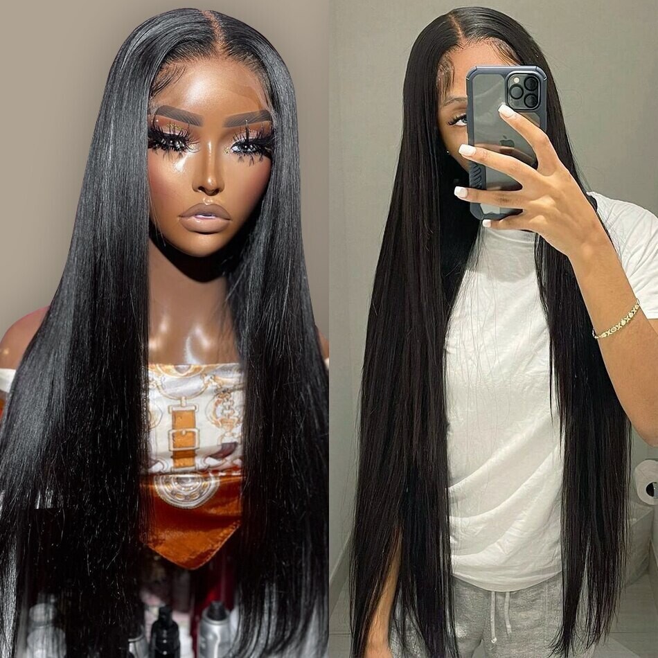 Wigirl 30 40in Bone Straight HD Transparent Lace Front Human