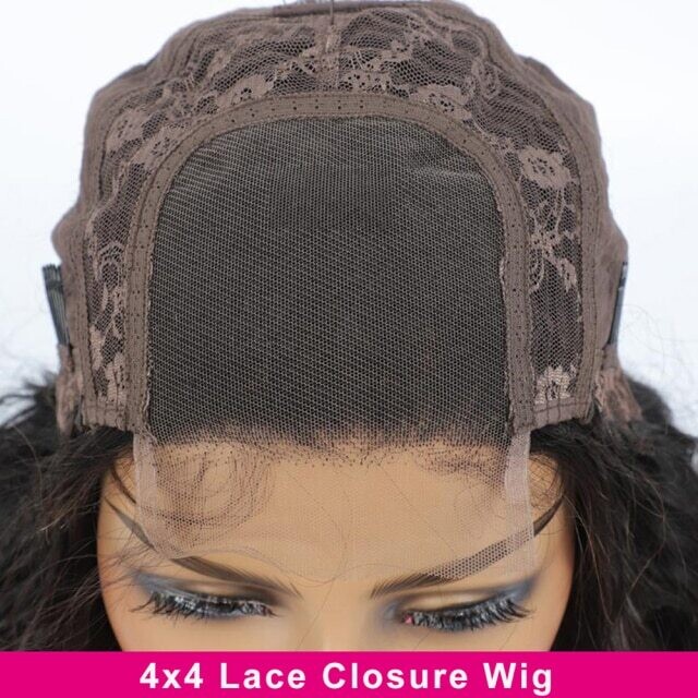 Water Wave Lace Front Wig 13X4 HD Transparent Human Hair, Color: #1, Density: 100%, Stretched Length: 12inches
