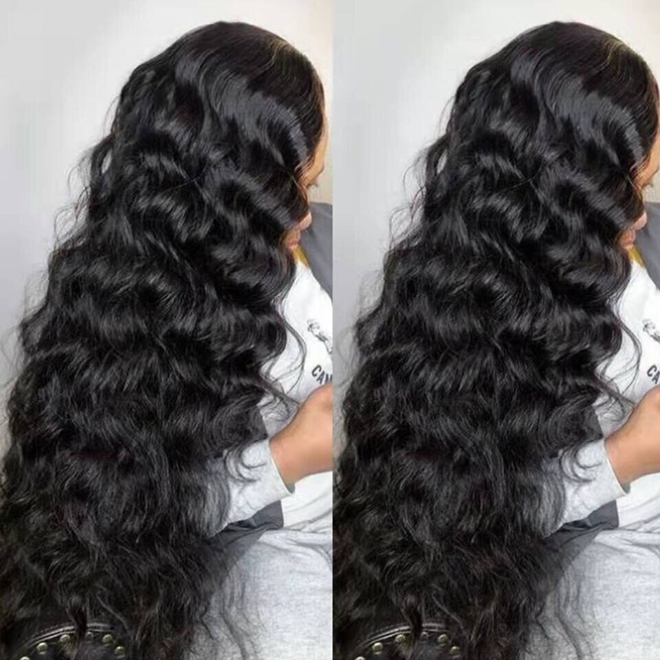 13x4 Part Lace Wig Loose Deep Wave Human Hair Wig India Pre Plucked Remy