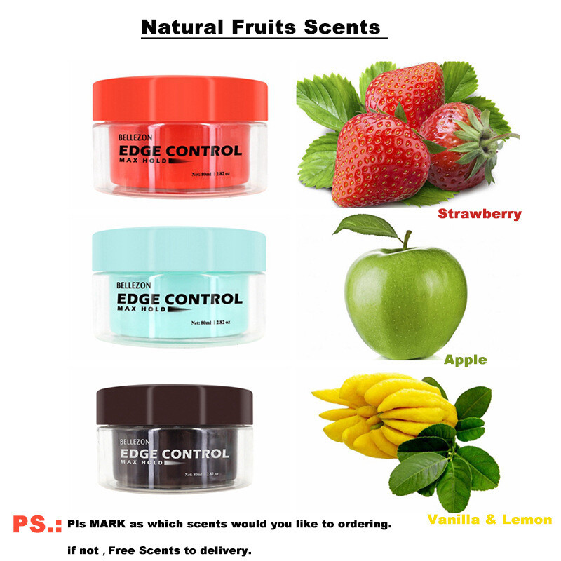 Hair Oil Wax Cream Edge Control Hair Fixative Gel 4 Colors Broken Hair