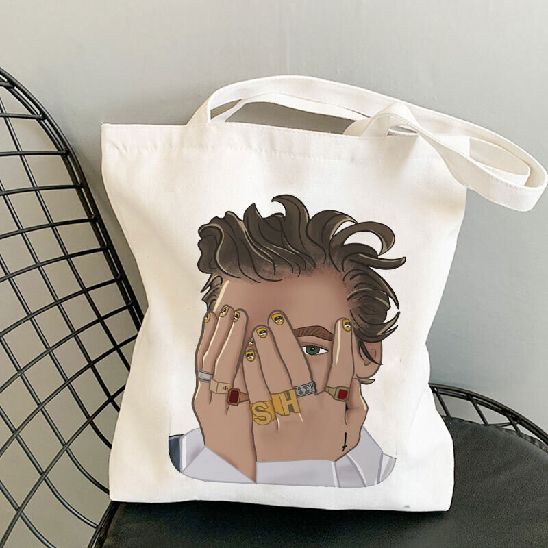 Music For Sushi Harry&#39;s House Harry Styles Print Women Designer Tote Bag Gift Canvas Bag Bolsa Messenger Bag Cute Fun Handbag - Shopping Bags - AliExpress, Color: Beige