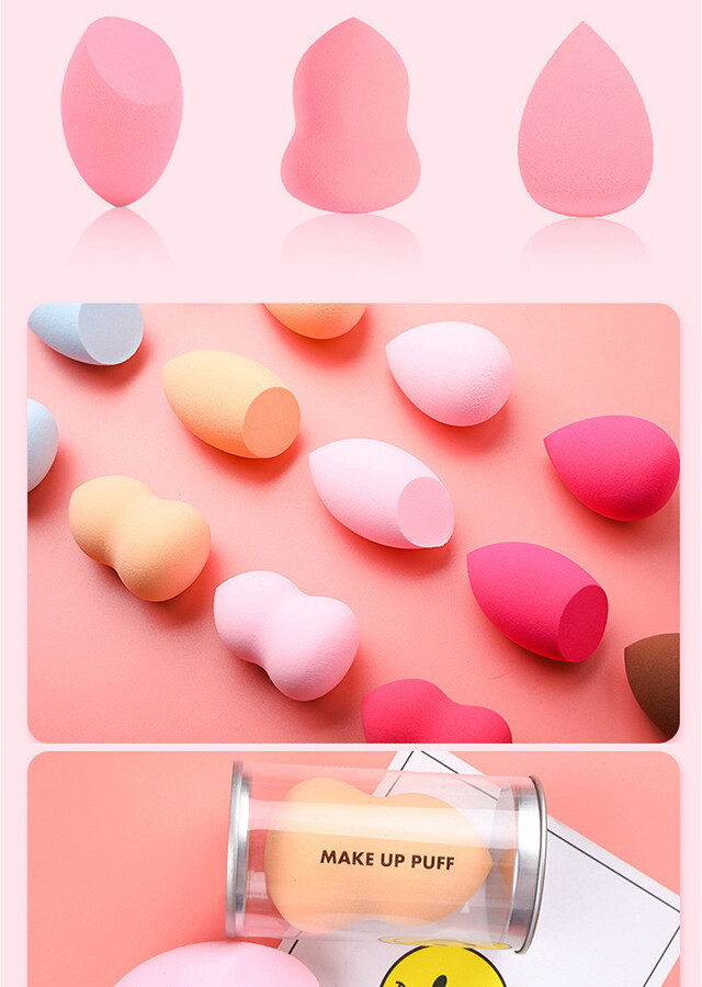 3pcs/set Non Latex Makeup Beauty Makeup Sponges Blender with Sponge Holder