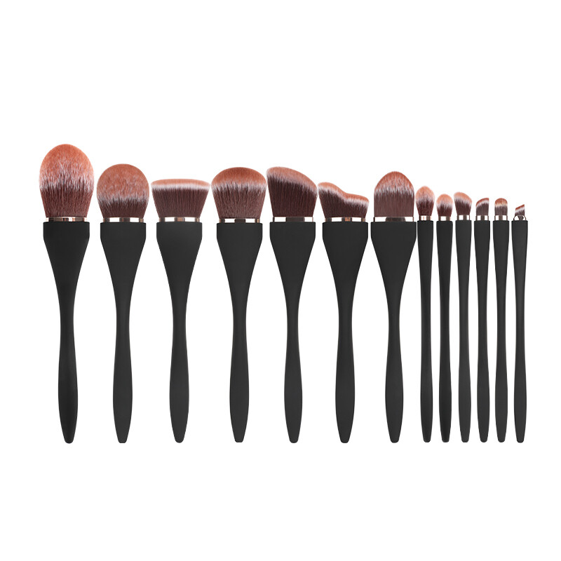 Catboy Professional Cosmetics Makeup Brushes 13pcs Black Bristles Makeup Brush Set