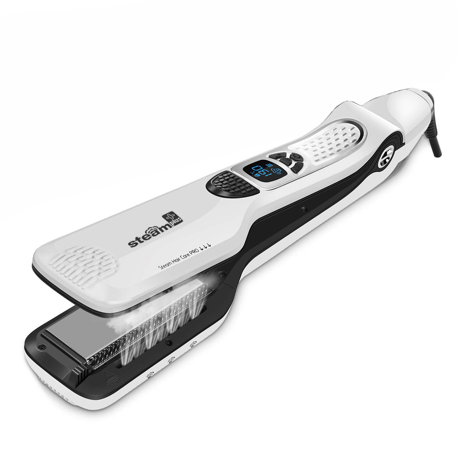 Electric MCH fast heated hair iron professional Dual Voltage steam hair straightener with comb teeth