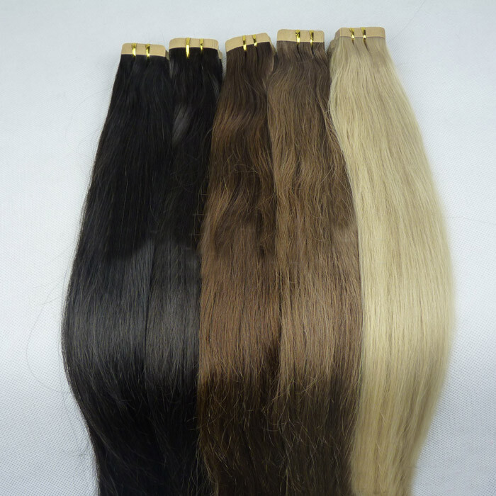 European Virgin Human Hair Tape Hair Extension Invisible Remy