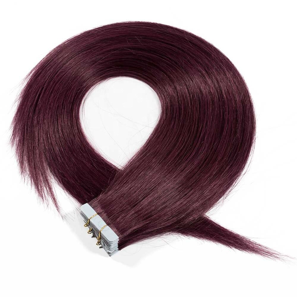 Double Drawn Cuticle Virgin balayage hair invisible Tape In Hair Extension
