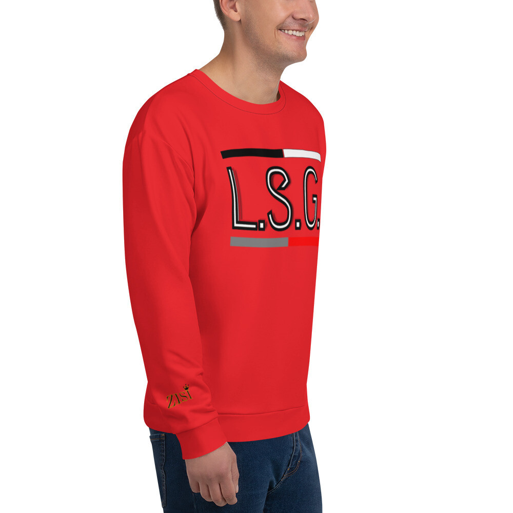 L.S.G. ZISI MAXIMUM.ALIZARIN Unisex Sweatshirt